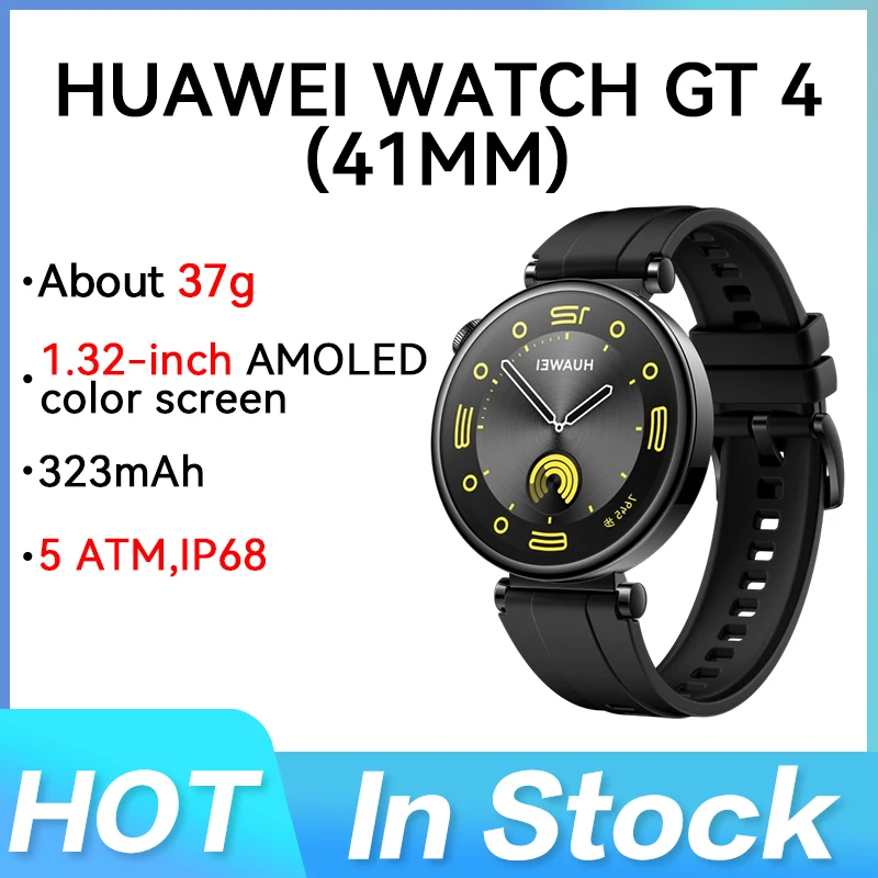 Original Huawei Watch GT4 Smart Watch Blood Oxygen Monitor Smartwatch Phone Call Heart Rate GPS Tracker Watch