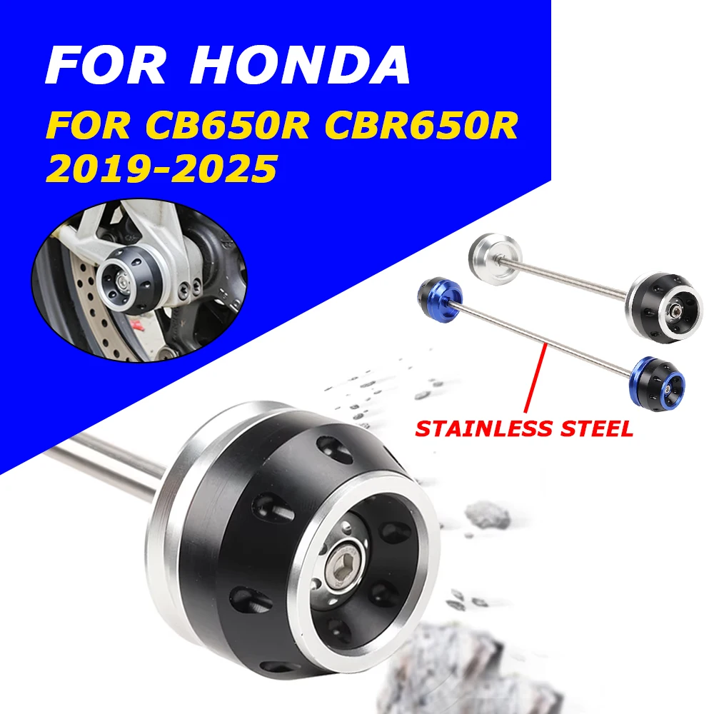 

Motorcycle Accessories Front Wheel Fork Axle Slider Crash Pad Frame Slider Screw For HONDA CBR 650 R CB 650R CB650R CBR650R 2024