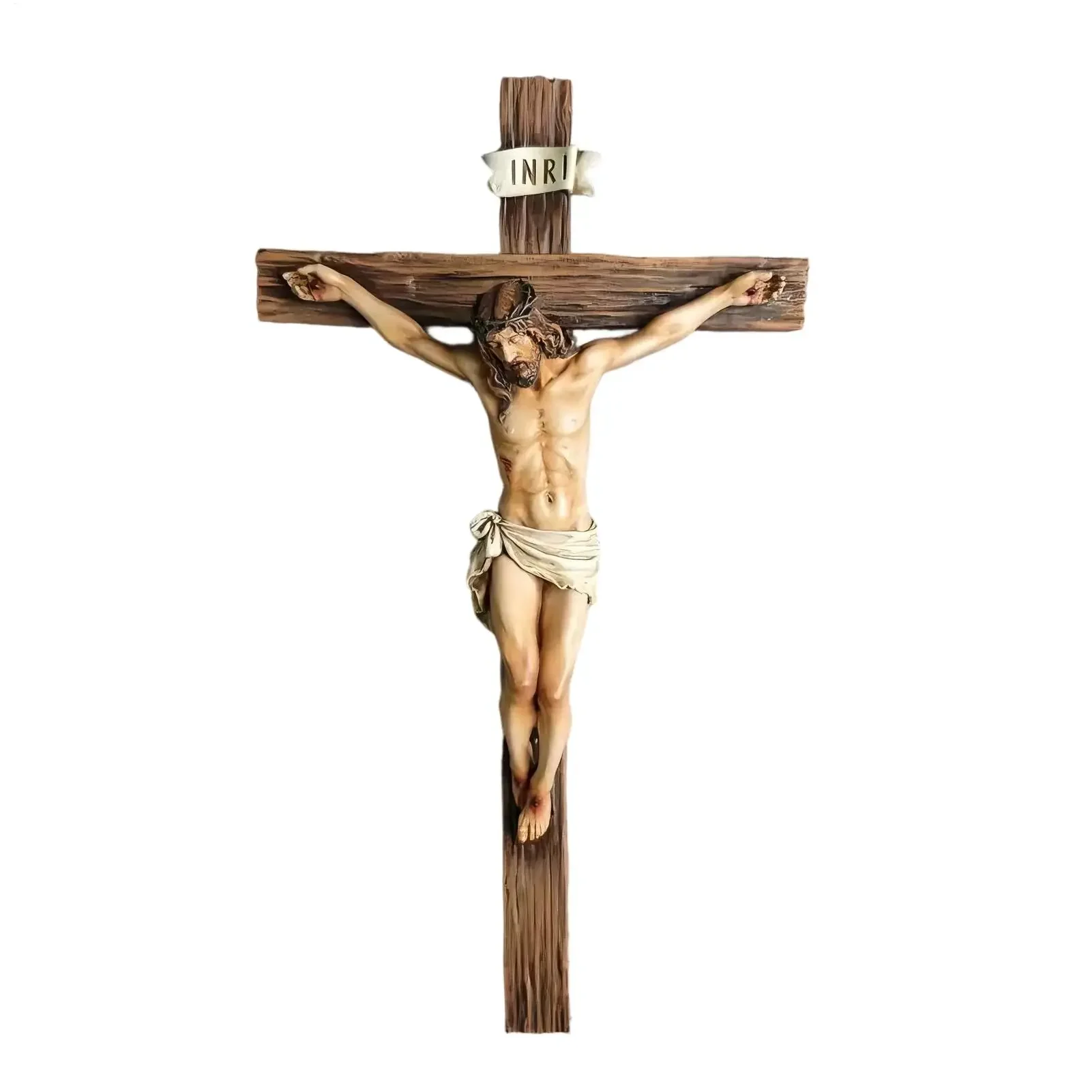 Jesus Decor 9.6 Inch Resin Religious Decoration Jesus Statue Wall Home Table Room Bookshelf Church Display Indoor Easter