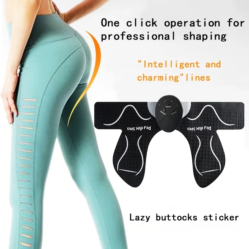 A Muscle Stimulator Specifically Designed for Charging, It Is Specially Designed for Hip Training and Features a Smart Fitness Device Suitable for Home Use, Aiming to Target Abdominal Muscles and the Buttocks, Includes a Beauty Device for Lifting the Buttocks, and a Massage Patch for Hip Exercises