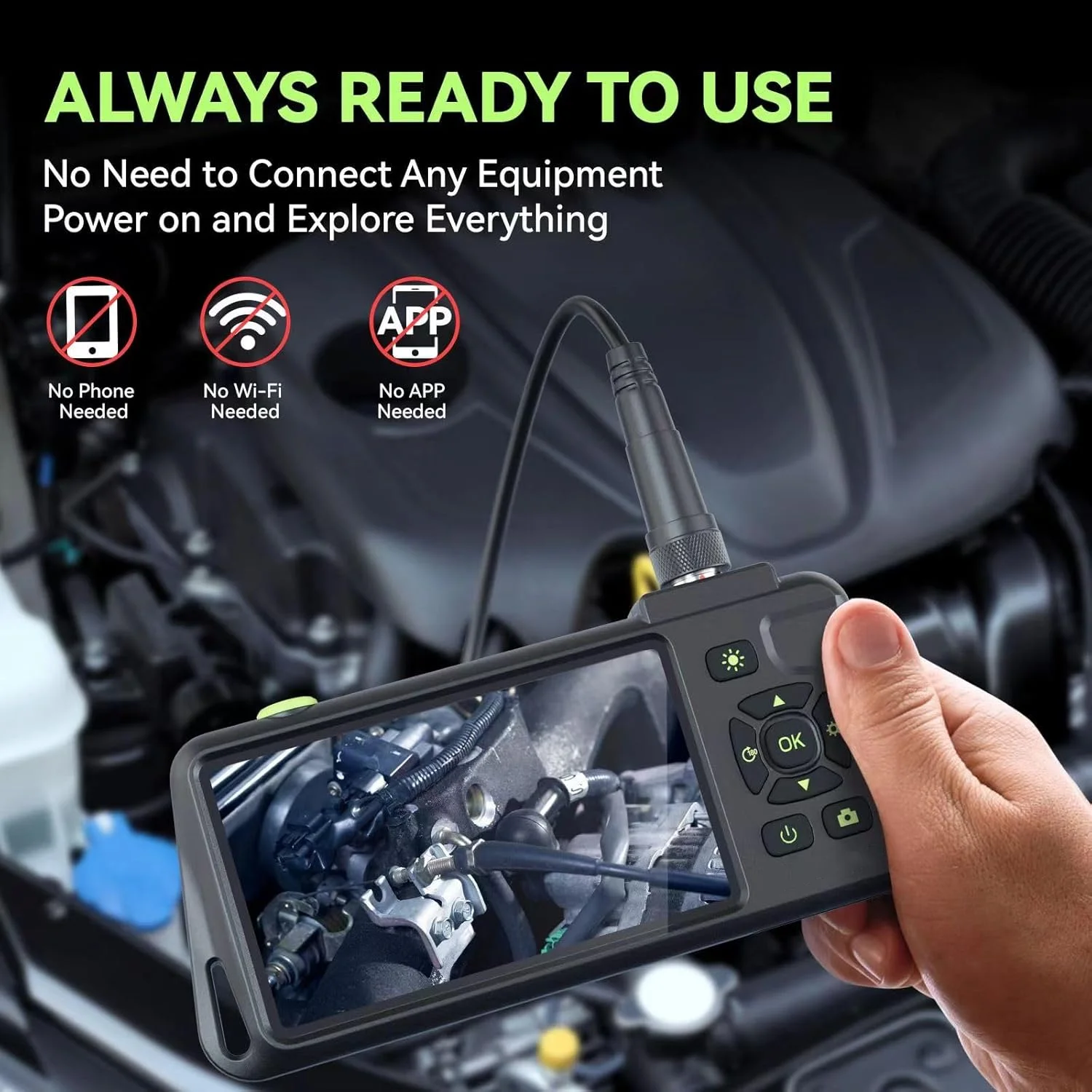 

5,5 мм 1080P одиночный объектив, промышленная канализация, профессиональный автомобильный эндоскоп, идоскоп, бороскоп, инспекционная камера для автомобилей