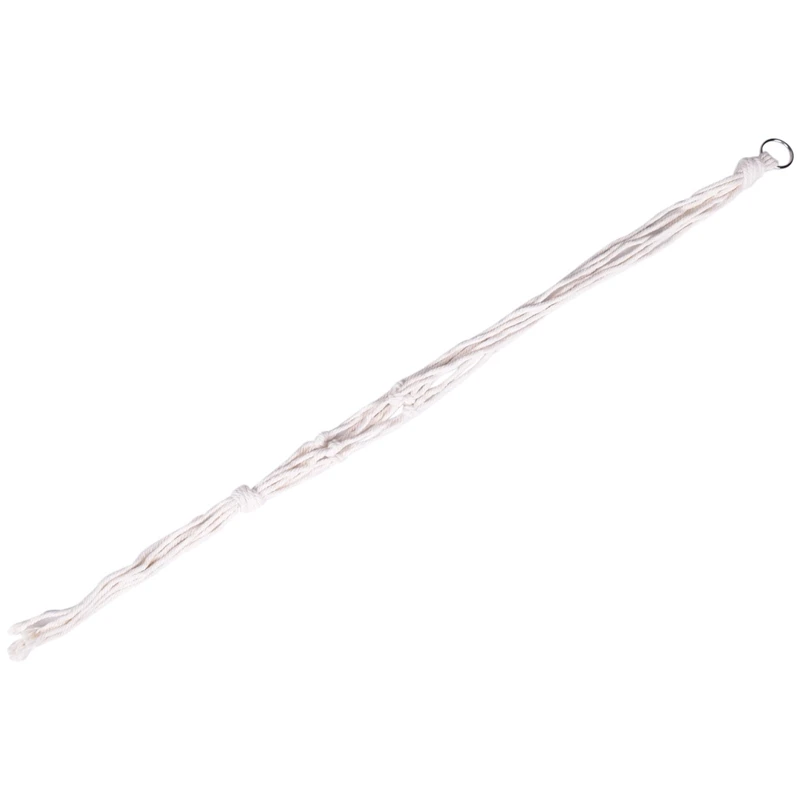 마크라메 식물 행어 세트, 행잉 화분, 실내 야외 화분용 수제 코튼 로프, 화분 미포함, 4 개