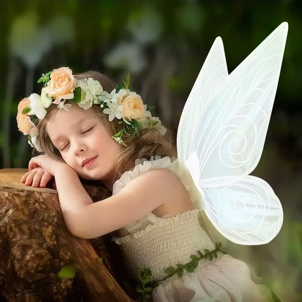 YSJ Fairy wing Butterfly Fairy Halloween Costume Angel Wings Halloween Costume Sparkle Angel Wings Dress Up Party Favor