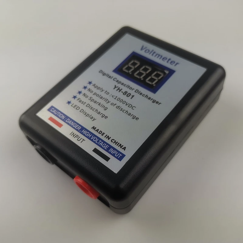 Condensador Digital AT64 800V probador de voltaje descargador rápido herramienta de descarga de alto voltios pantalla de reparación electrónica Matenance A