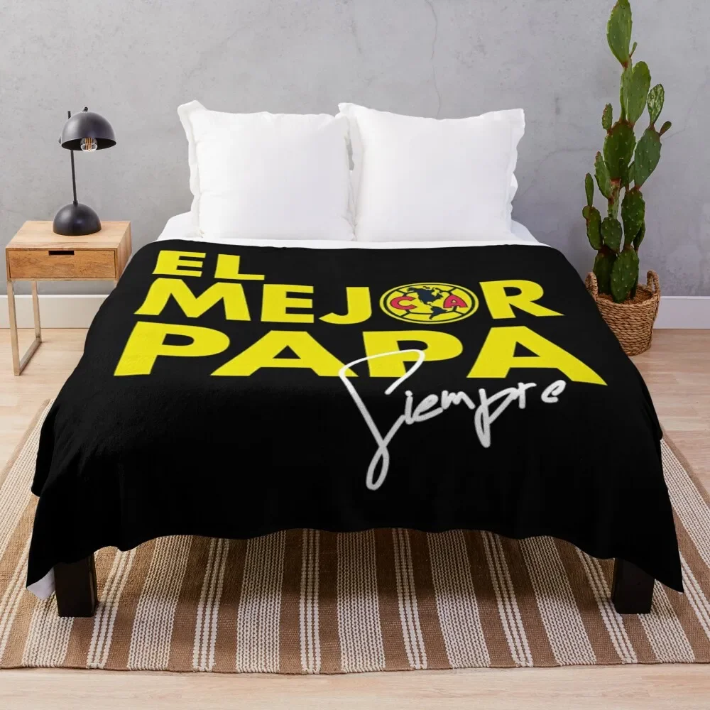

Club America - El Mejor Papa Throw Blanket Spring Fall Cozy Throw Blanket for Couch