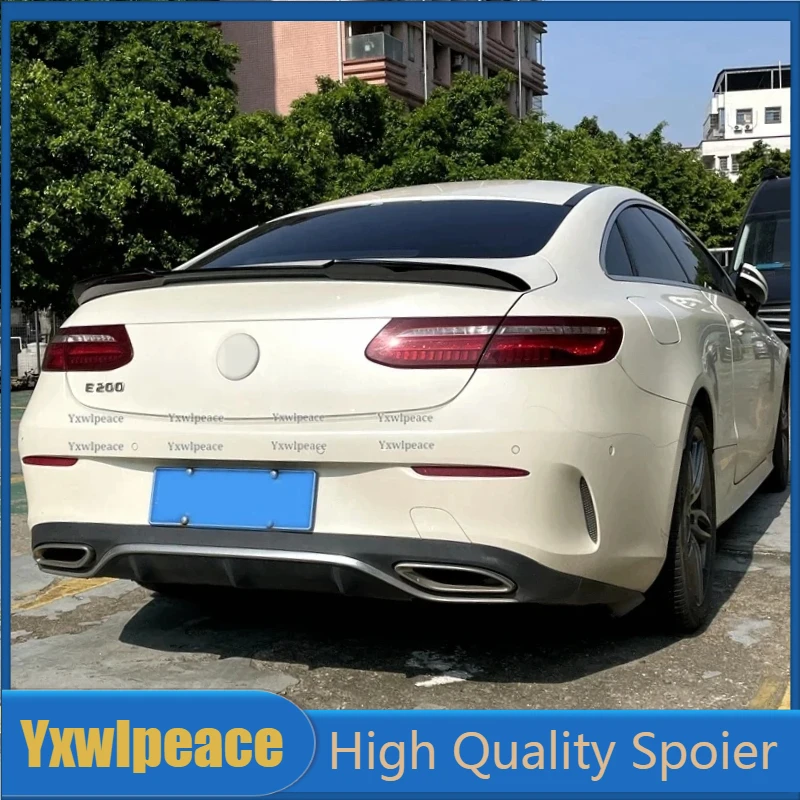 

For Mercedes-Benz W213 E-Coupe 2-Doors W238 Spoiler E200 300 E53 2017-2021 High Quality ABS Plastic Rear Trunk Lip Spoiler Wing