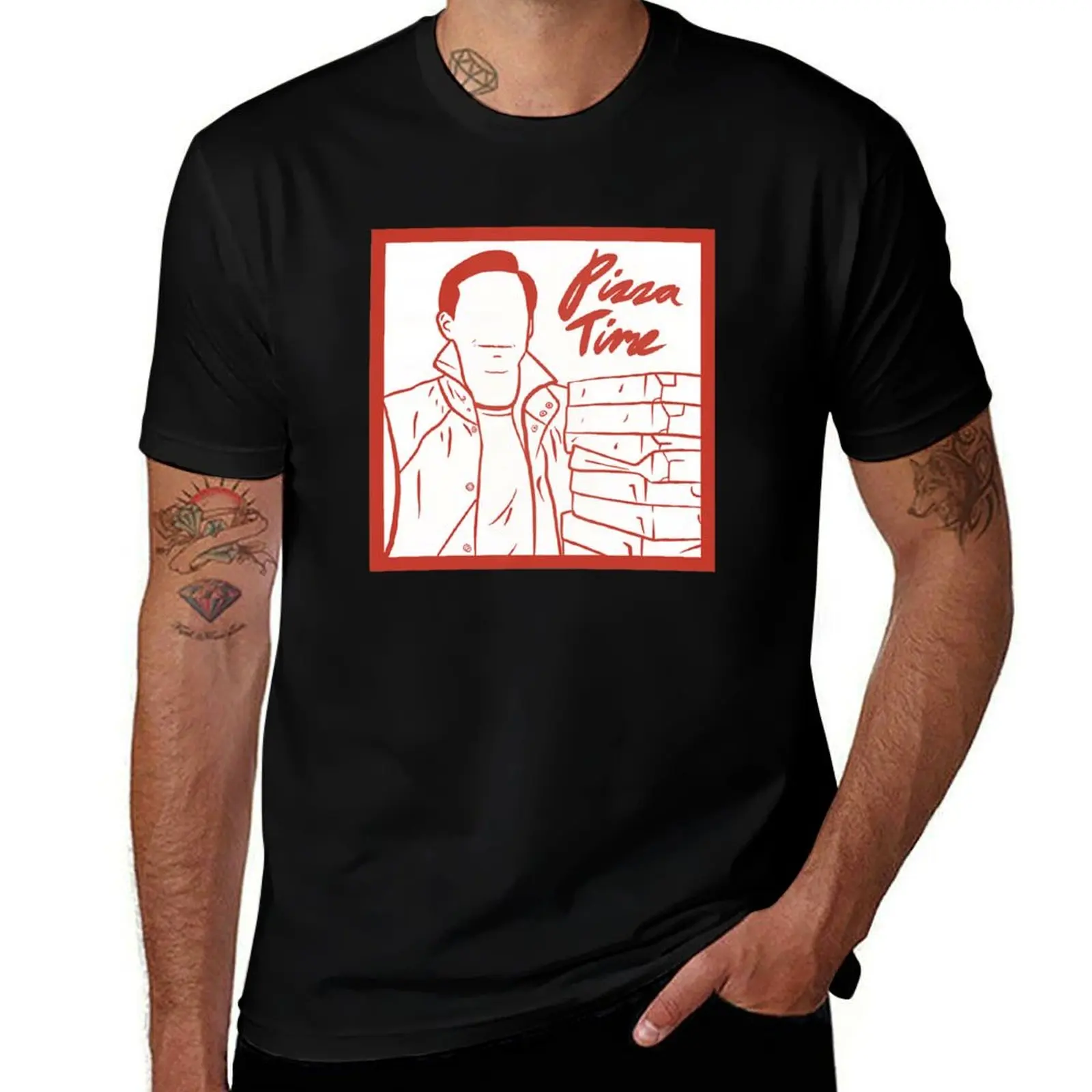 

Pizza Time T-Shirt t shirt man luxury cotton t shirts high quality