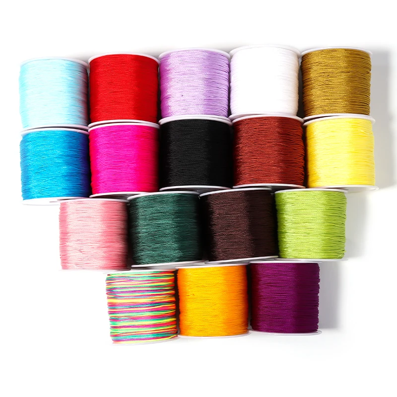 90m/Roll 0.8m #72 Nylon Thread Cord String for Jewelry Making Handmade Woven Rope Jade Thread Bracelet Necklace Handmade Craft image 5