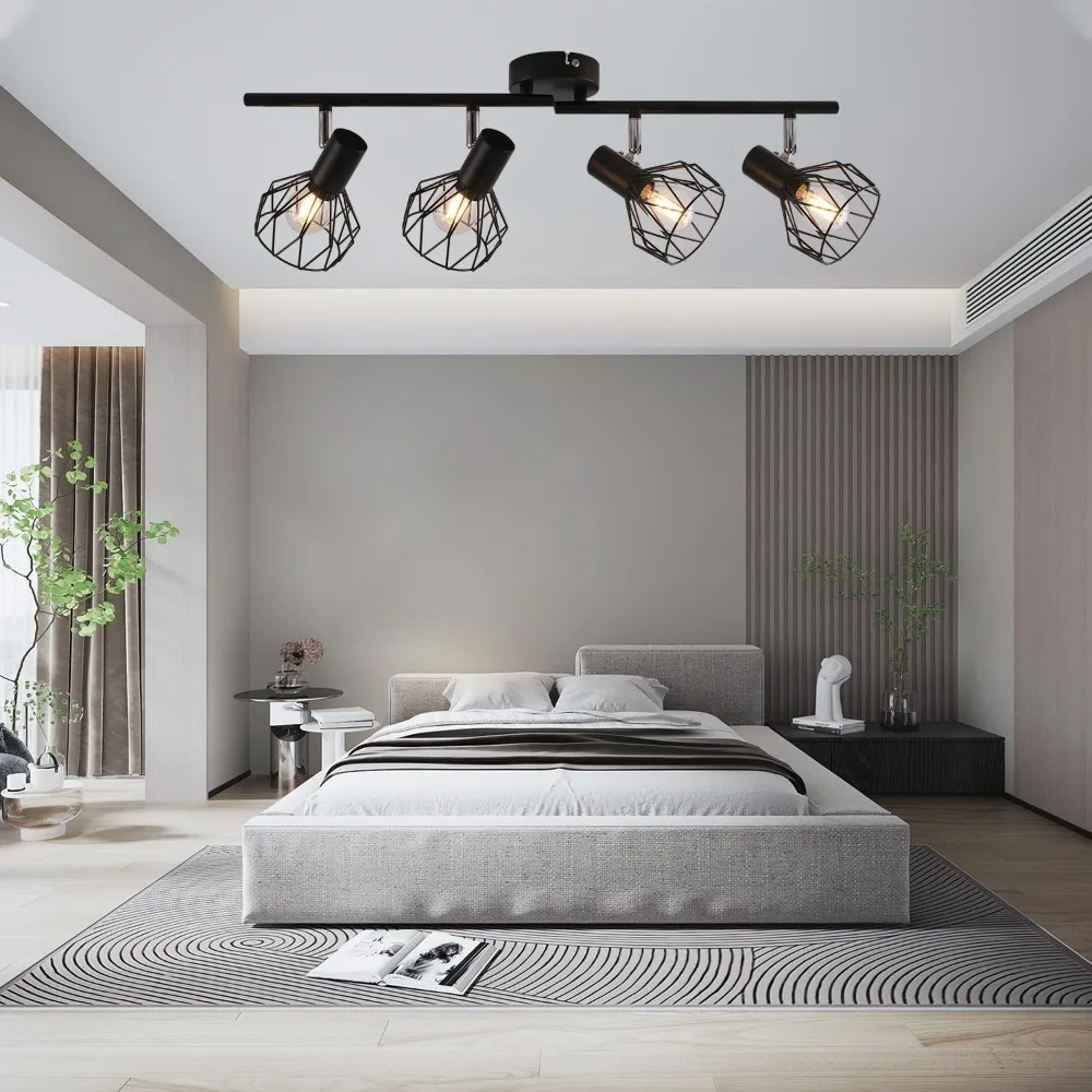 JOYINLED 4/6-flammige moderne Deckenleuchte LED Halbeinbau-Kronleuchter E14 Beleuchtung für Küche, Esszimmer, Flur, Schlafzimmer