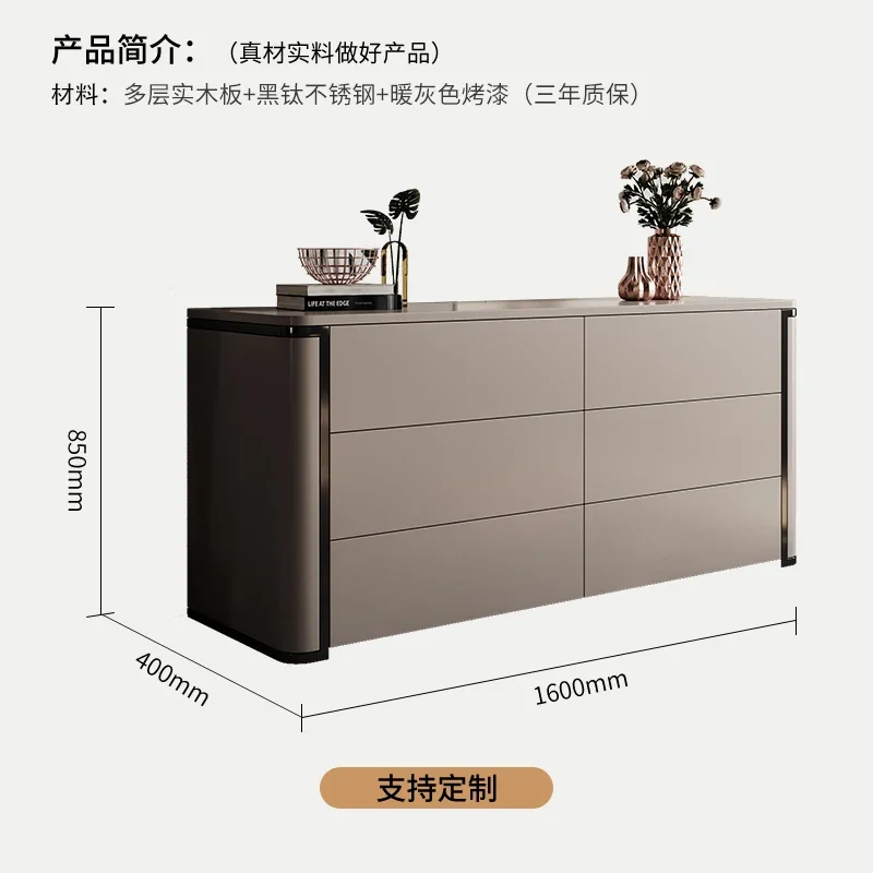 

GZ-8 high-end light luxury door cabinet Italian minimalist decorative cabinet bedroom TV cabinet kitchen cabinets