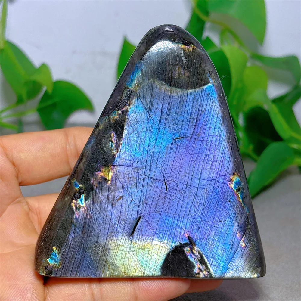 Rainbow Labradorite Free Form Crystal Natural Stone Quartz Minerals Home Decoritems Reiki Garden Lucky Love Gifts Energy Healing