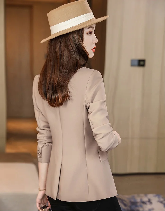 Office Blazer Jacket Women Spring Autumn 2022 New Professional Casual Blazer Female Fashion Slim Elegant Work Clothes Suit Ladie