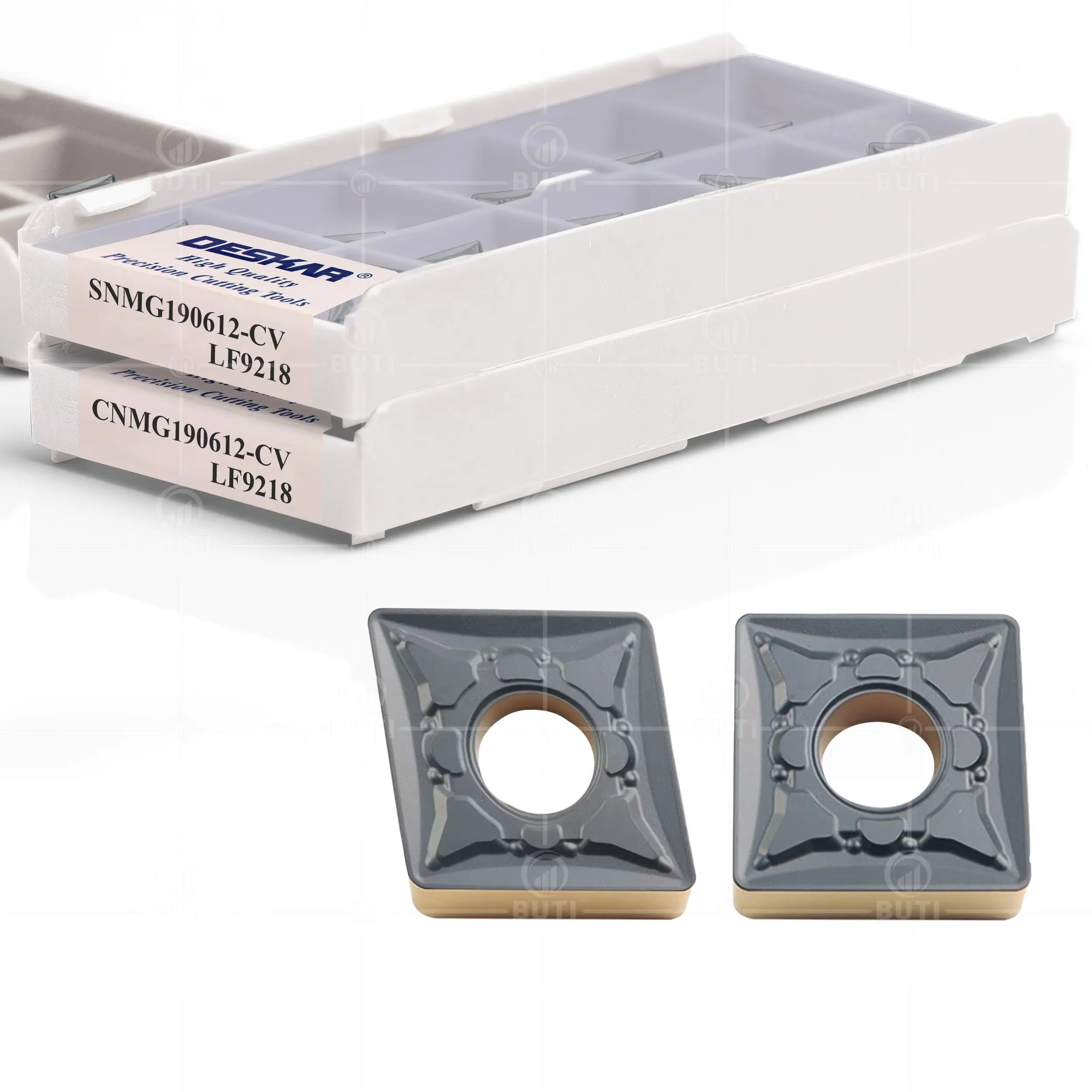 DESKAR 100% أداة القطع الأصلية بلونين CNMG190612 SNMG190612 CV LF9218 مخرطة CNC الدائرة الخارجية شفرات سبائك الصلب أجزاء الصلب #3