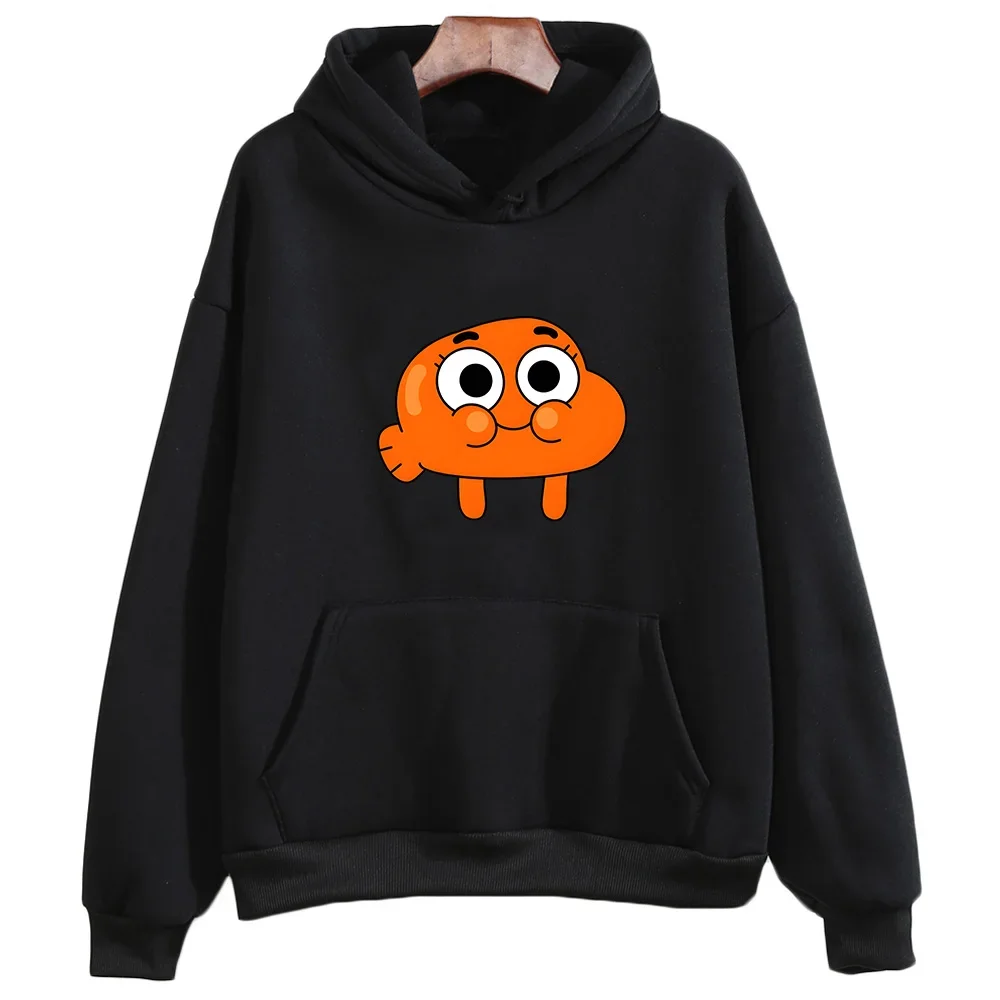 Gumball Wattersonn كارتون جرافيك مطبوعة مقنعين الرجال النساء هوديس عارضة فضفاض البلوز أربعة مواسم البلوز الشارع الشهير