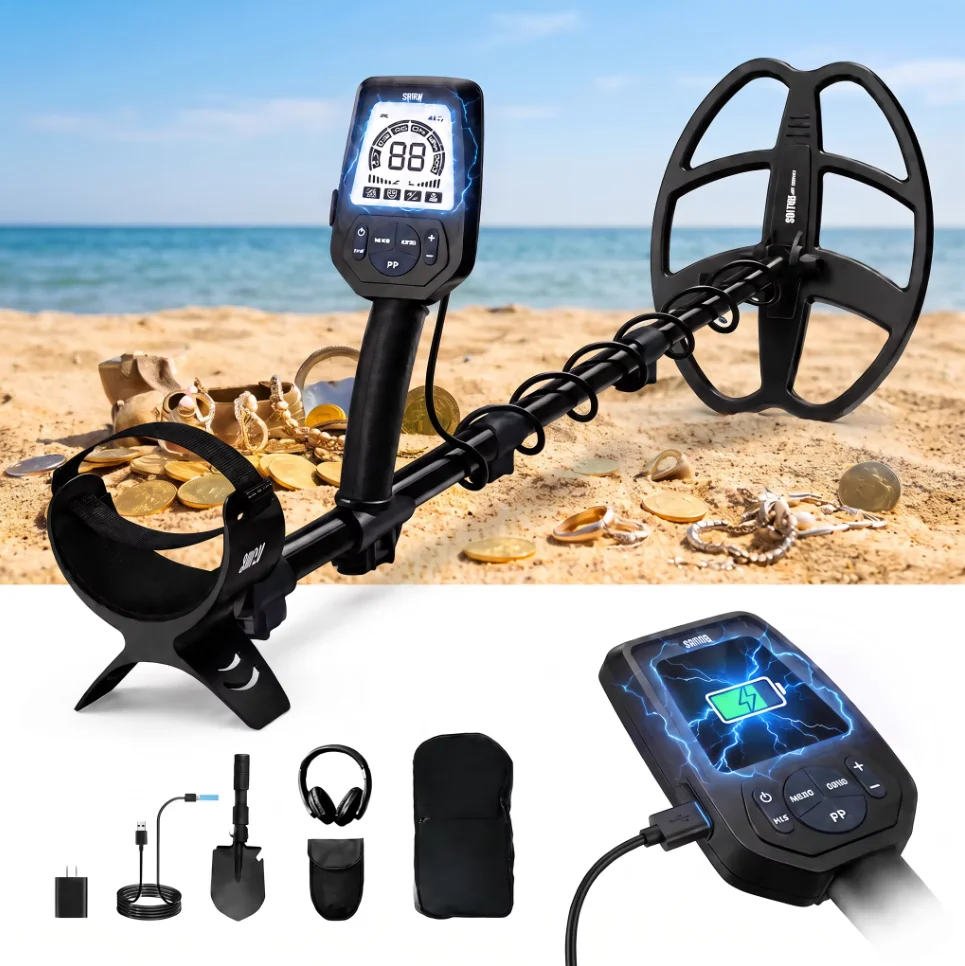 Underwater Metal Detector Waterproof - SUNPOW Detektor Metali 1800mAh 24H 5