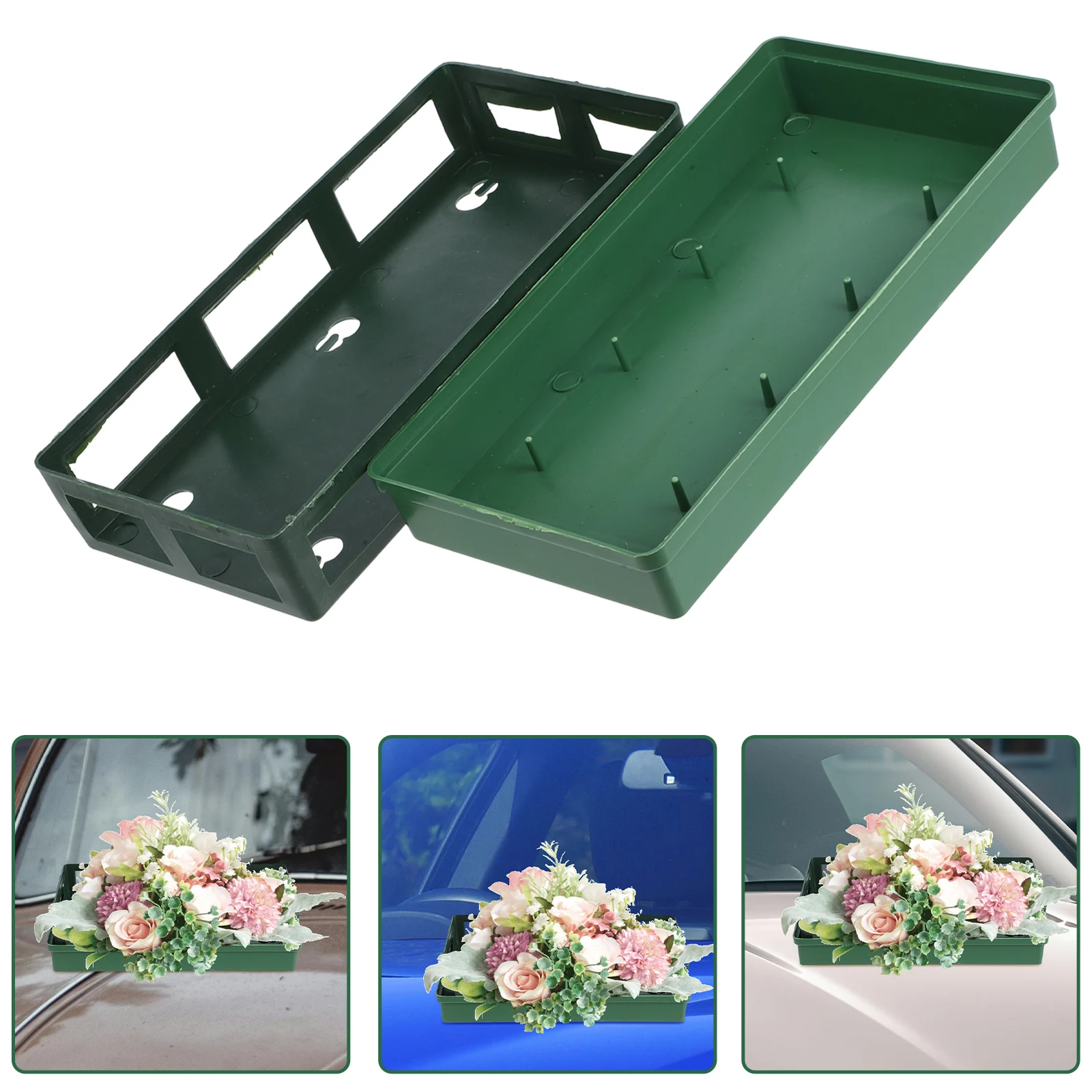 

1 set 1 Set Wedding Car Flower Holder Floral Mud Rack For Fresh Flowers Lightweight Flower Grid Tray Floral Arrangement Support