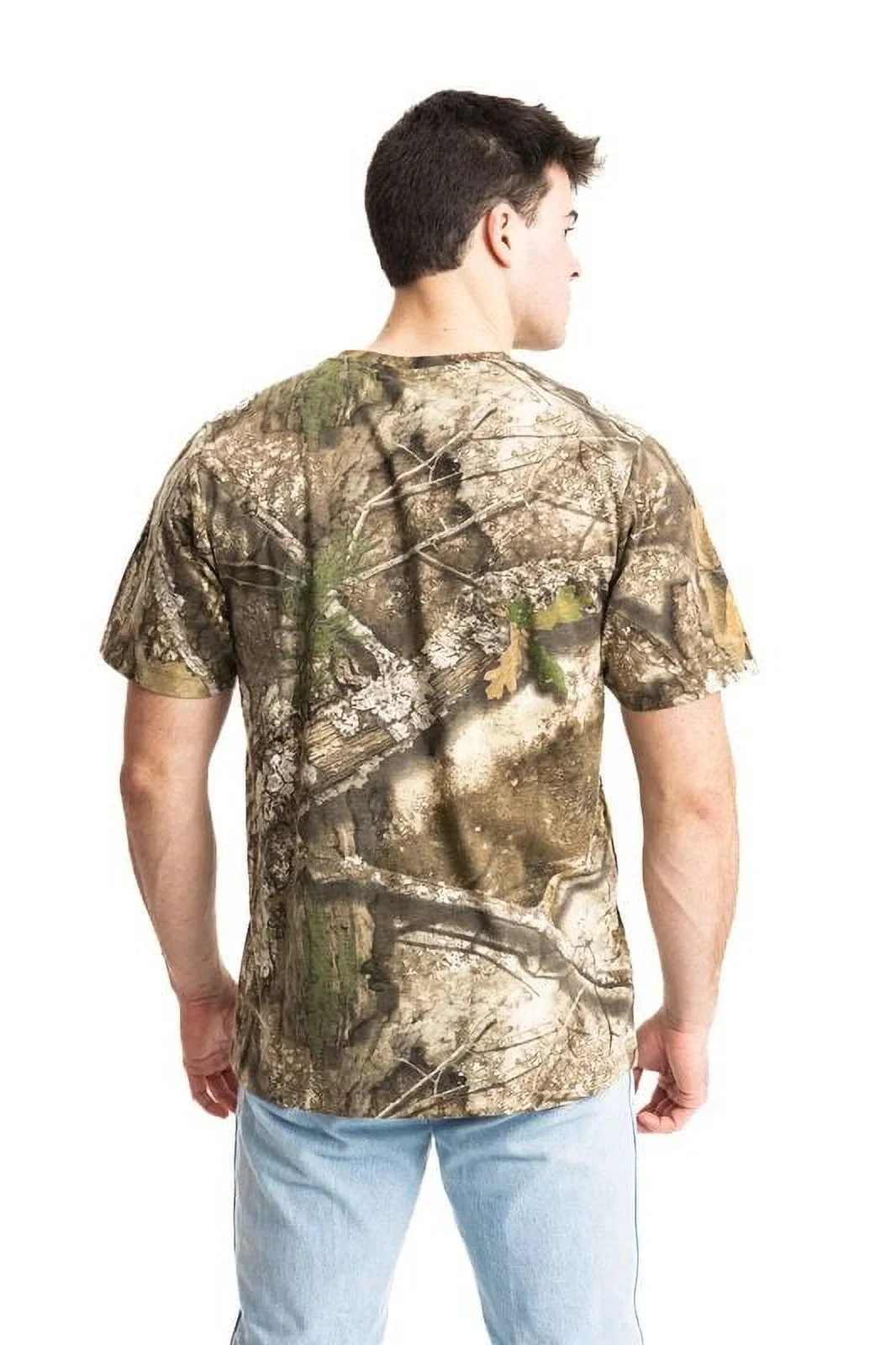  الرجال تي شيرتات قصيرة الاكمام نمط كامو ملابس للرجال خفيفة الوزن في الهواء الطلق المحملة لينة تنفس قميص الصيد موقع قراء البدلة القمم #4