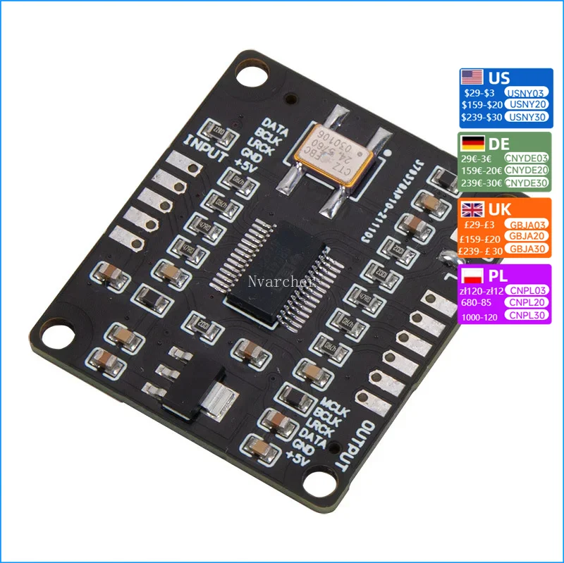 SRC4192I I2S IIS Sampling Rate Conversion Asynchronous, Up-conversion Module CSR8675 Bluetooth 3 To 4-wire Mclk