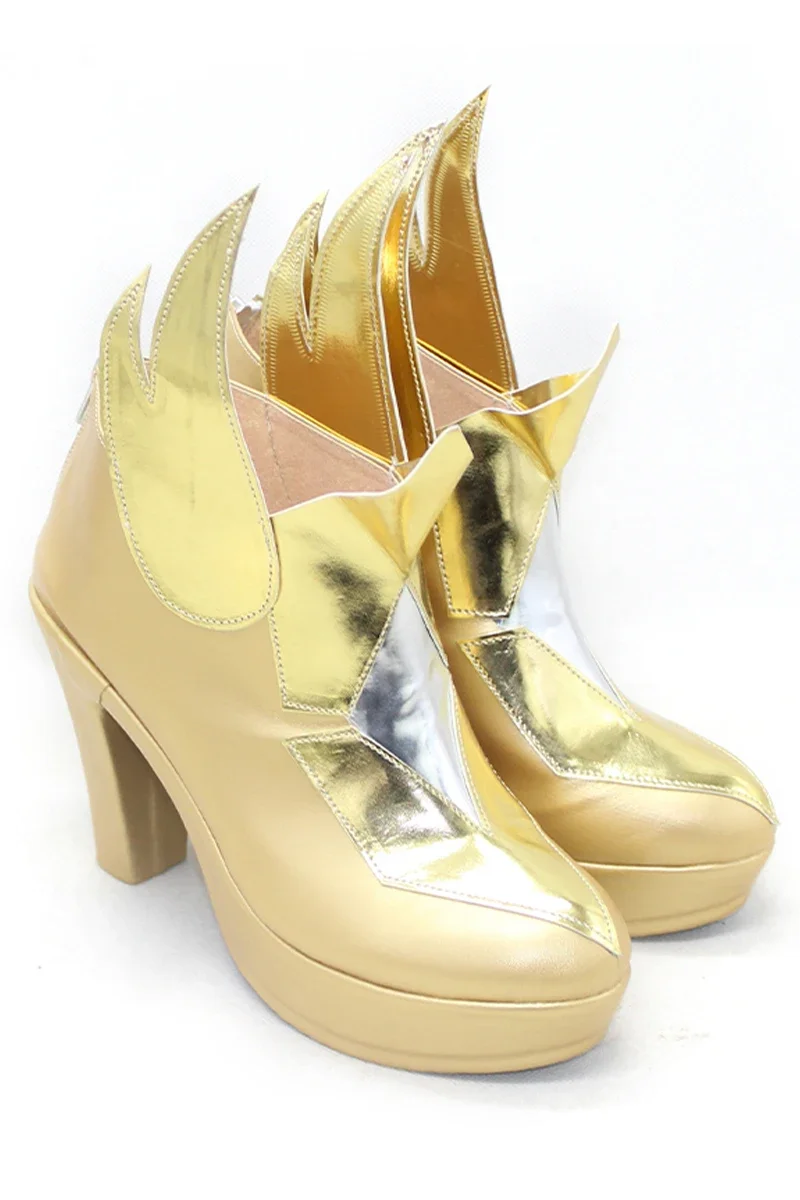 Spiel LOL Star Guardian Soraka Cosplay Schuhe PU Schuhe Halloween Karneval Stiefel Cosplay Requisiten Nach Maß