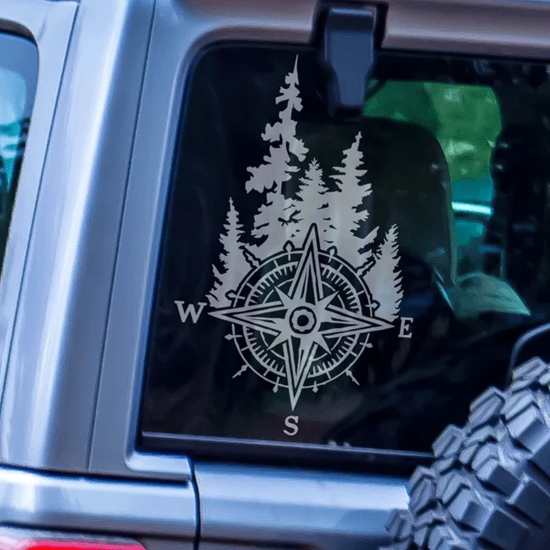 Forest Compass Car Stickers De - Outdoor Adventure Words 评论和价格