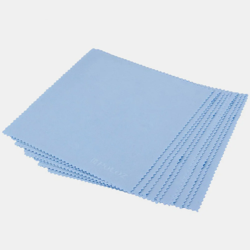 

50Pcs Microfiber Cleaning Cloth Lint Free Soft Reusable Portable Size for Eyeglasses Lens Camera Phones Jewelry Screen Cleaning