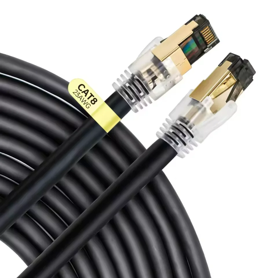 Gaming High Speed CAT 8 Ethernet Cable 40Gbps 2000MHz Internet Network Cable 5M 10M 20M 30M RJ45 Patch Cord Cable Ethernet Cat8
