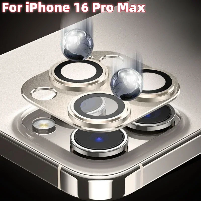 Vollmetall-Kameraschutz für iPhone 16 15 Pro Max Plus 13 Pro Objektivschutzglas für iPhone Pro Max Vollständige Abdeckung Objektivabdeckung