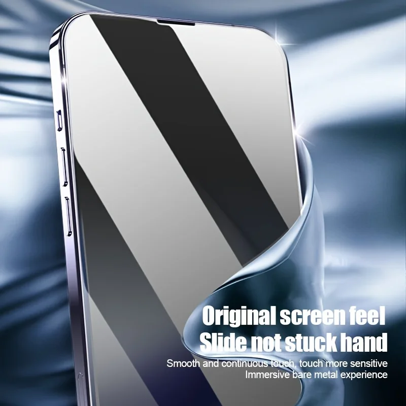 3Pcs Privacy Screen Protector for IPhone Apple 16 15 14 Pro Plus 13 12 11 Pro Max X XR XS Max Glass Simple Second Sticker Box