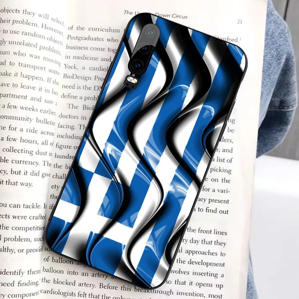 Greek Greece Flag Phone Case For Huawei Honor 10 lite 9 20 7A 9X 30 50 60 70 pro plus Soft Silicone Cover