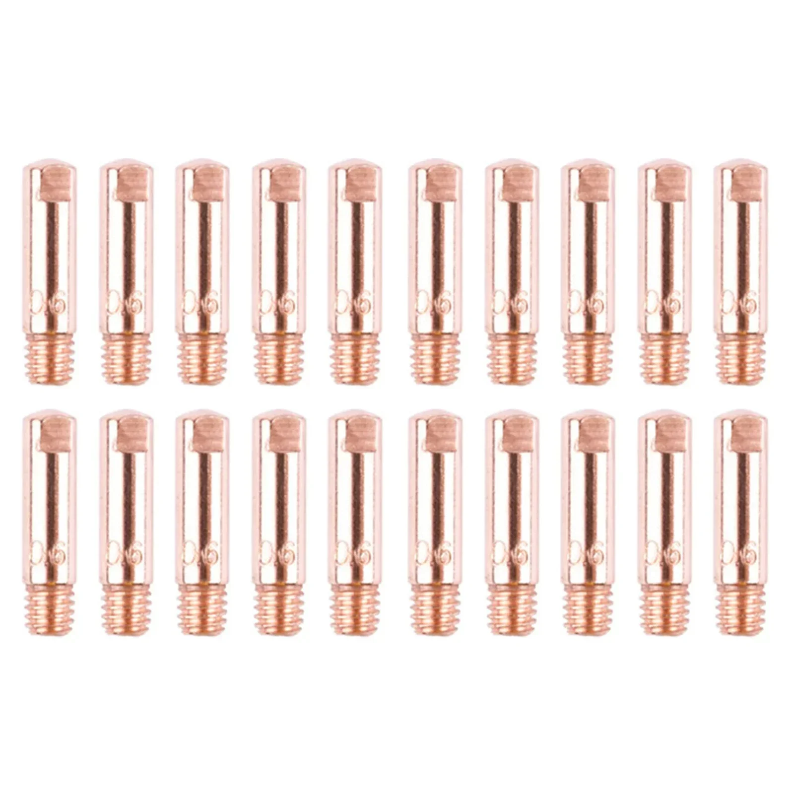 

20pcs MB15 15AK Contact Tip Welding Nozzles M6 Thread Welding Torch Power Nozzle 0.6mm-1.2mm for MB15AK MIG Welding Torch