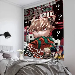 Anime B-Bakugo Katsuki Kolorowy gobelin ścienny wiszący Czeski gobelin ścienny Mandala Wall Art Decor