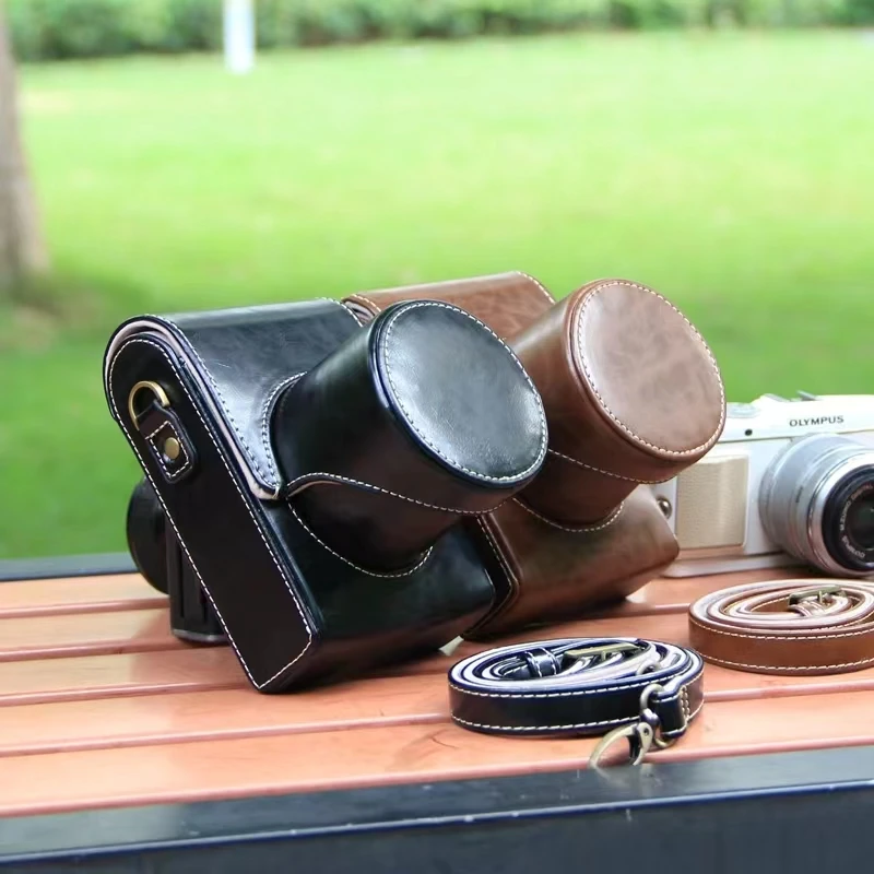후지 필름 후지 XA2 XA3 XA5 XA7 XA10 XA20 카메라 가방 스킨, 풀 바디 정밀 맞춤 PU 가죽 디지털 카메라 케이스 가방 박스 커버