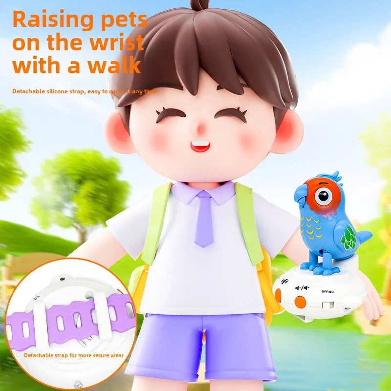 Parrot parlant apprendre intelligemment à parler et à chanter répéteur sifflet jouet de montre électrique portable éducatif précoce pour enfants