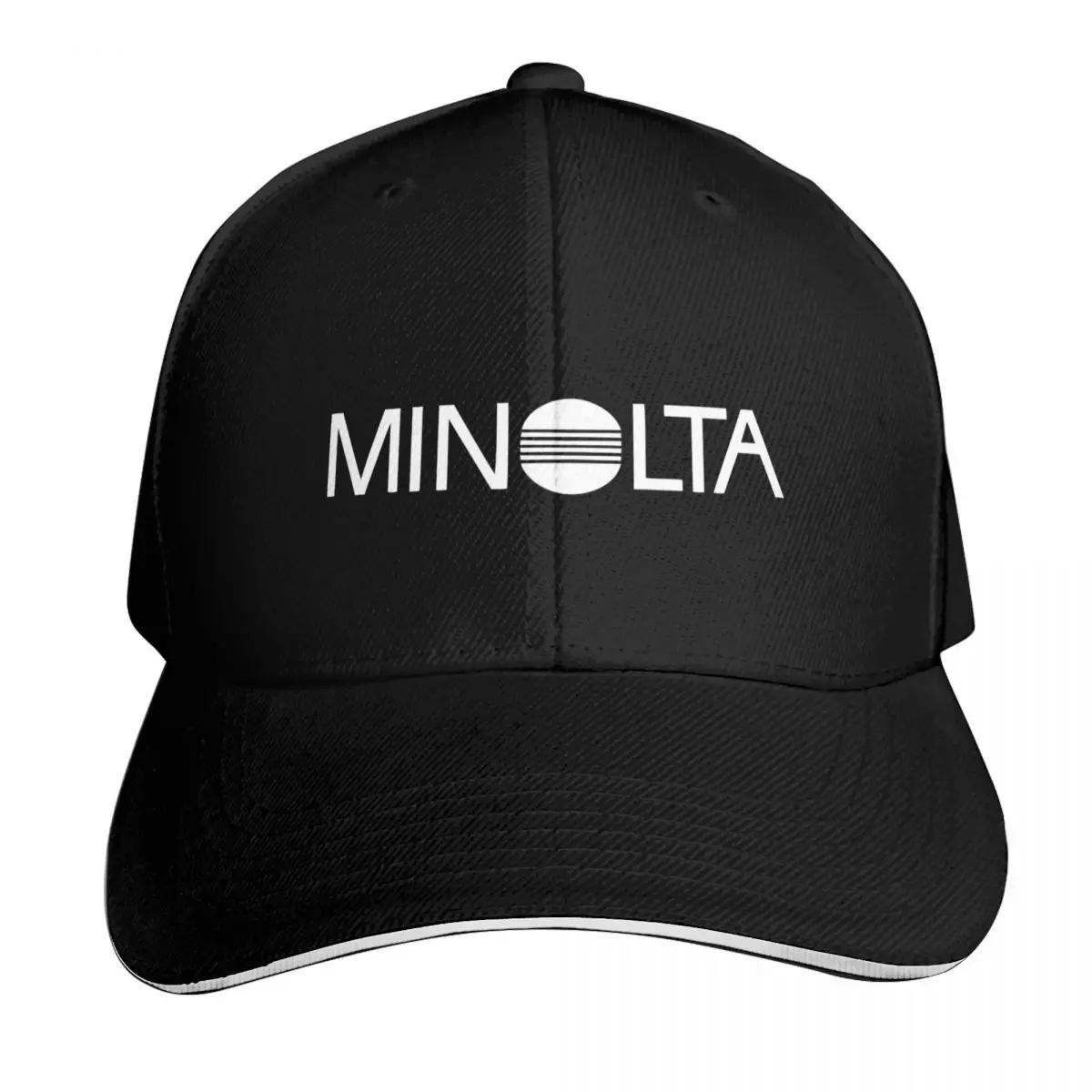 Minolta Retro Logo Film Camera 35mm Baseball Cap Lightweight Packable Gift for Him Her Casual Daily Wear