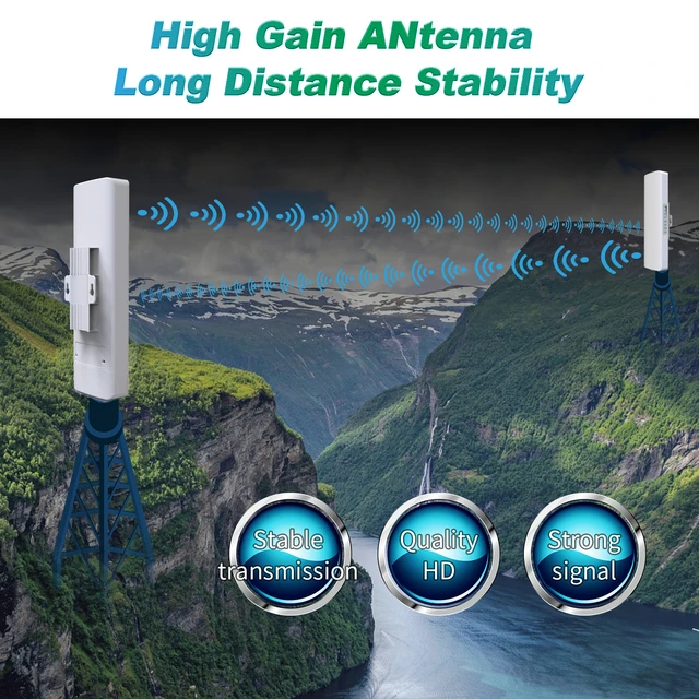 COMFAST 300Mbps Outdoor Wifi Repeater Wireless Bridge 2.4G Wifi CPE Bridge Long Range Extender Access Point Wifi 3-5KM Coverage 6 COMFAST CF-E315N 300Mbps Outdoor WiFi Repeater / CPE Bridge – 2.4GHz Long-Range Access Point – view 6