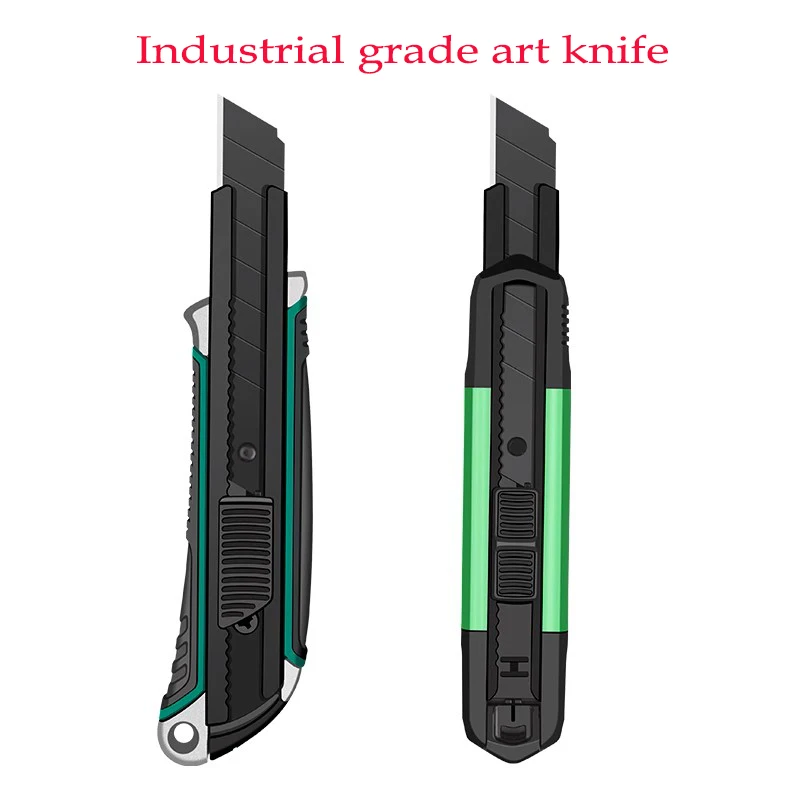 

Utility Knife Portable Pocket Box Cutter Retractable Paper Metal Blade for Office School Stationery Supplies