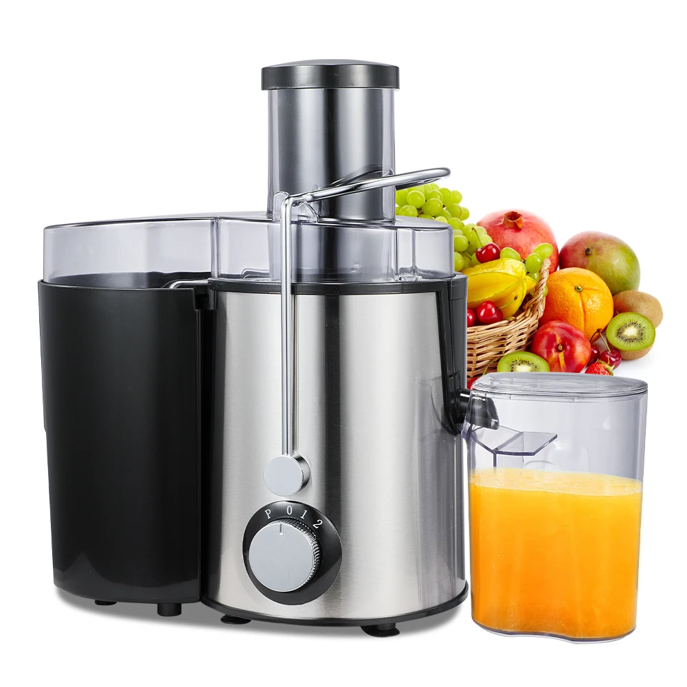 

Household Food Processor Stainless Steel Body Knob Control 3 in 1 Kitchen Blender Juice Extractor