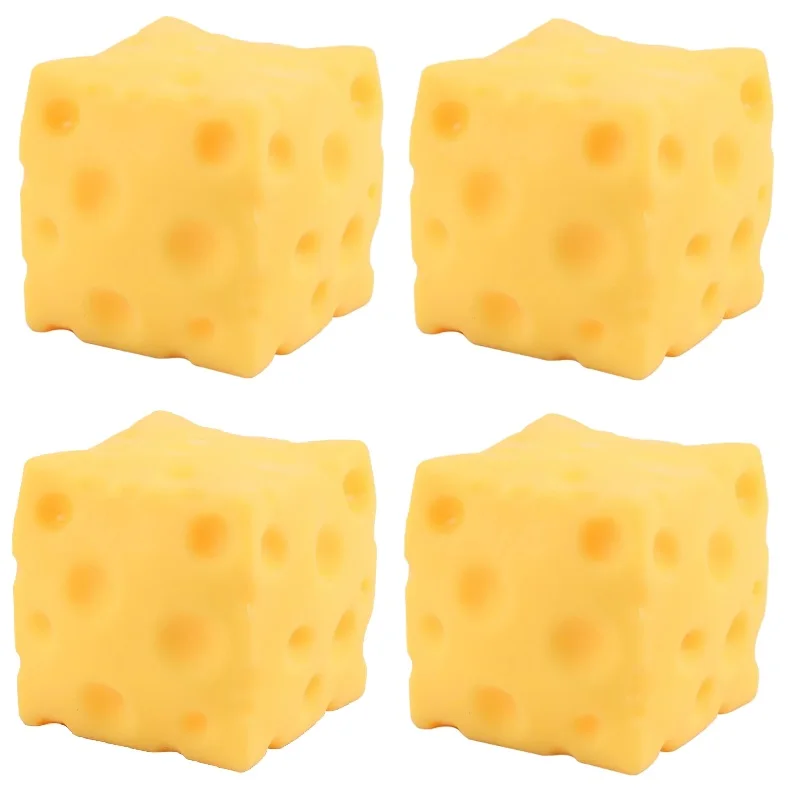 Squishy Vierkant Kaas Knijpspeelgoed Langzaam Rebound Push Stress Zintuiglijk Speelgoed Zachte Boter Kaas Fidget Speelgoed Kerstcadeau