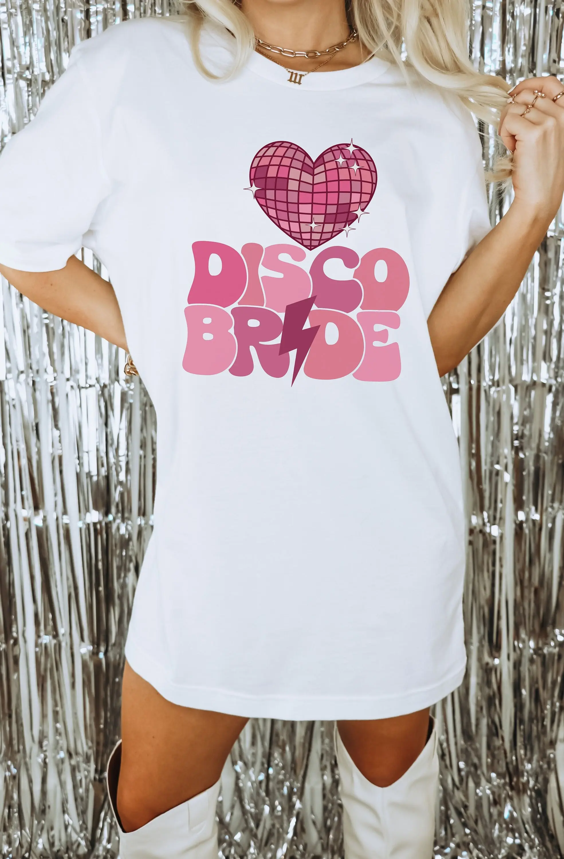 Comfort Colors Bachelorette Party Disco Bride T Shirt Retro Matching Bach