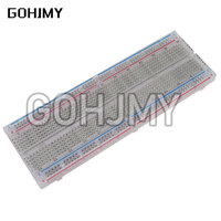 Breadboard 830 Point Solderless PCB Bread Board MB-102 MB102 Test Develop DIY Transparent