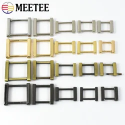 4/10 pz 13/16/20/25mm fibbia quadrata in metallo rimovibile vite anello chiusura borsa cinghia collare cintura gancio fibbie accessori Hardware fai da te