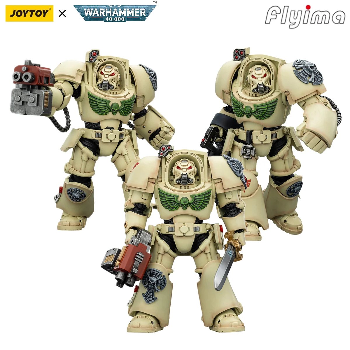 

[Pre-order]JOY TOY Warhammer 40K 1/18 Action Figure Dark Angels Deathwing Terminator 3PCS Anime Military Model