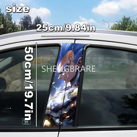 Dragon Ball Bilklistermärke B-stolpeklistermärke Reptålig Gnidskyddande Vattentät Super Saiyan Anime Självhäftande Dekoration Bildeler 8 best sales Drakboll bilklistermärke - №3