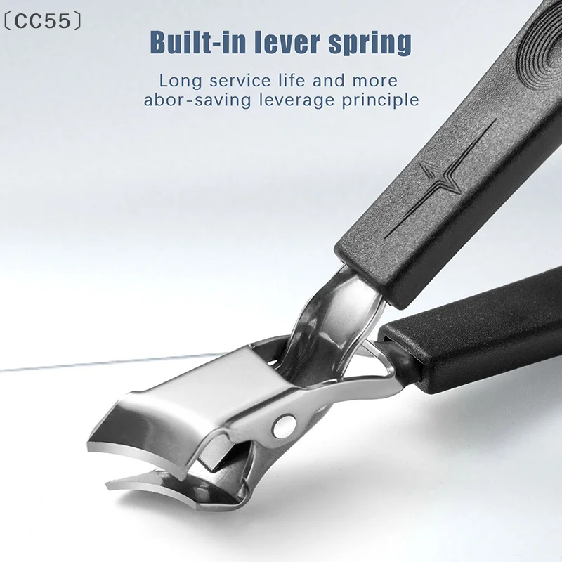 [-CC55] مقص أظافر مدبب بفتحة واسعة ومضاد للرذاذ مقص أظافر سميك مقص أظافر كماشة أظافر أدوات العناية بالأظافر
