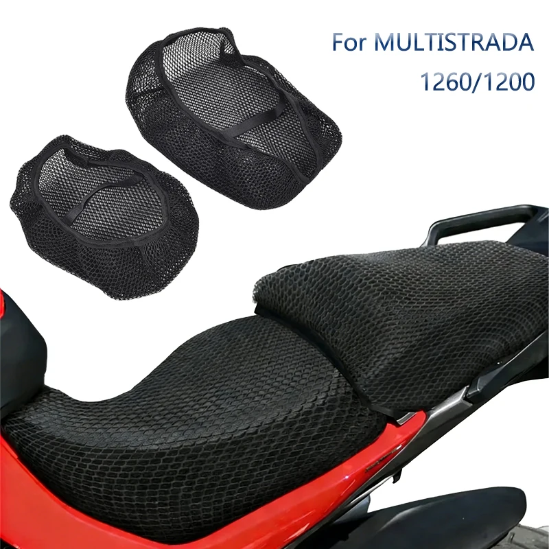 

Чехол на сиденье мотоцикла, дышащий сетчатый чехол-подушка, противоскользящий, теплоизоляционный, для Ducati Multistrada 1260 1200