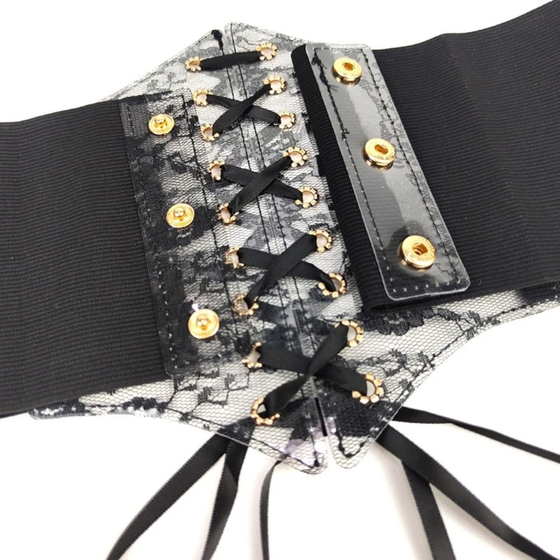 Ceinture à lacets pour femmes, Corset sous le buste, Bustier, ceinture en dentelle, ceinture taille, livraison directe