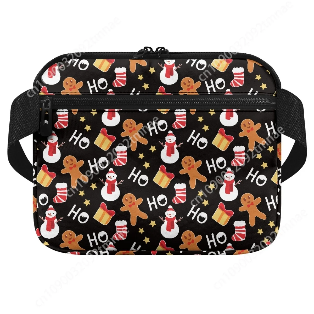 Feminino Gingerbread Snowman Fanny Pack, Cinta ajustável Cintura Sacos, Organizador de emergência personalizado, Armazenamento para o Natal