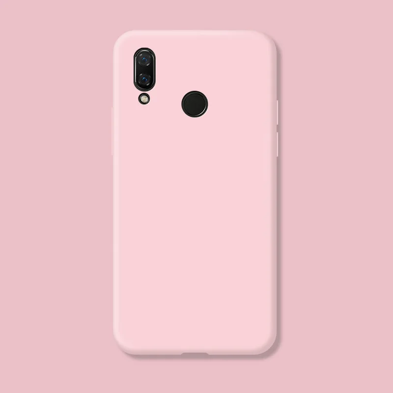 For Huawei Y7 2019 Fundas Original Case For Huawei Y7 Prime 2019 Shockproof TPU Liquid Silicon Protective Phone Back Cover