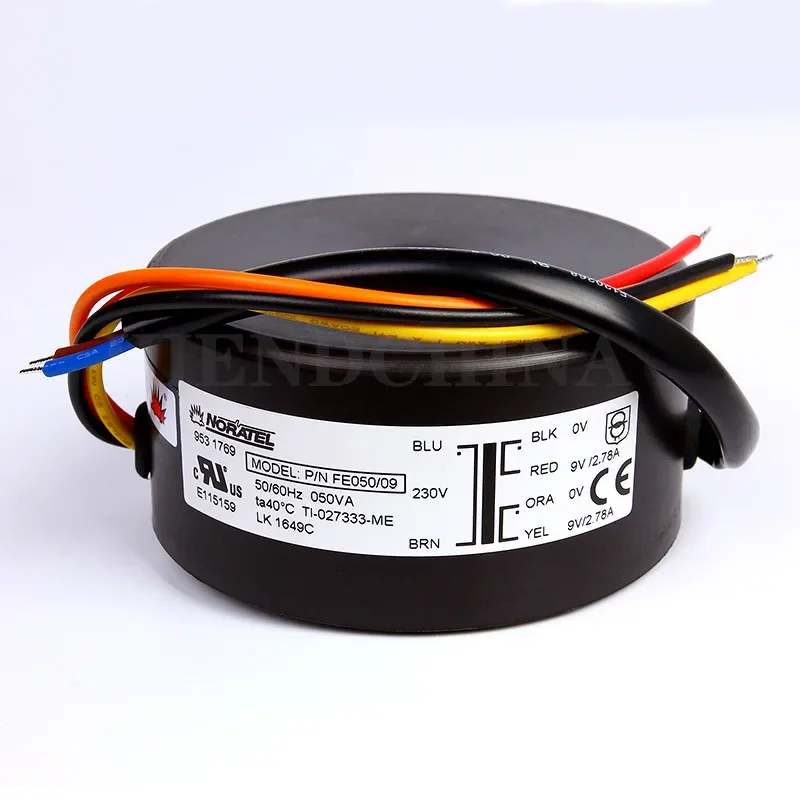 T-006 50W Dual 9V 12V 15V 18V 25V NORATEL Ring Transformer Imported Ring Bull 50VA