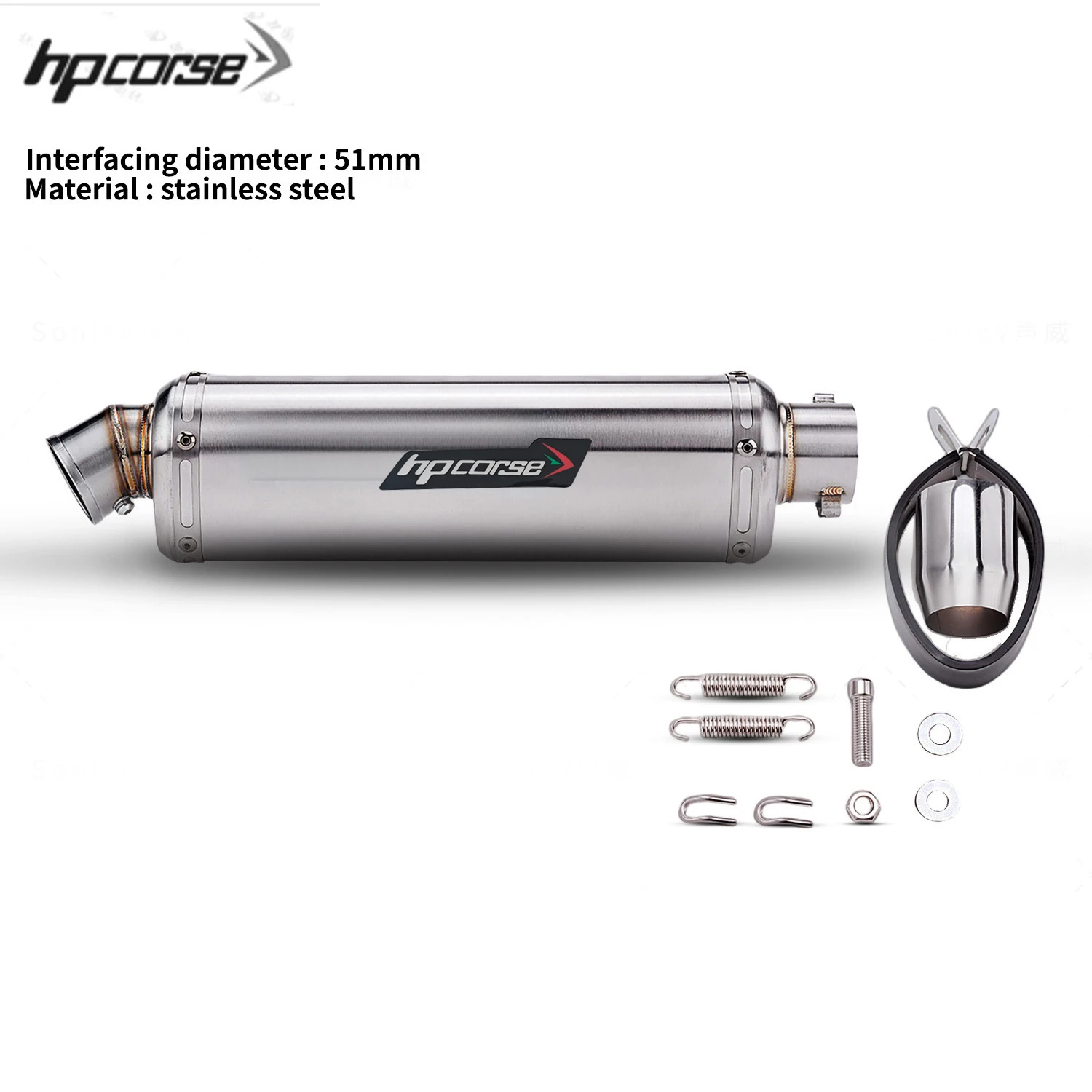 Universal Motorcycle Exhaust Tail Pipe Modify T98 Dripping Muffler with DB Killer For 250SR 400NK VERSYS650 XSR700 NSS350 ZT125 image 3